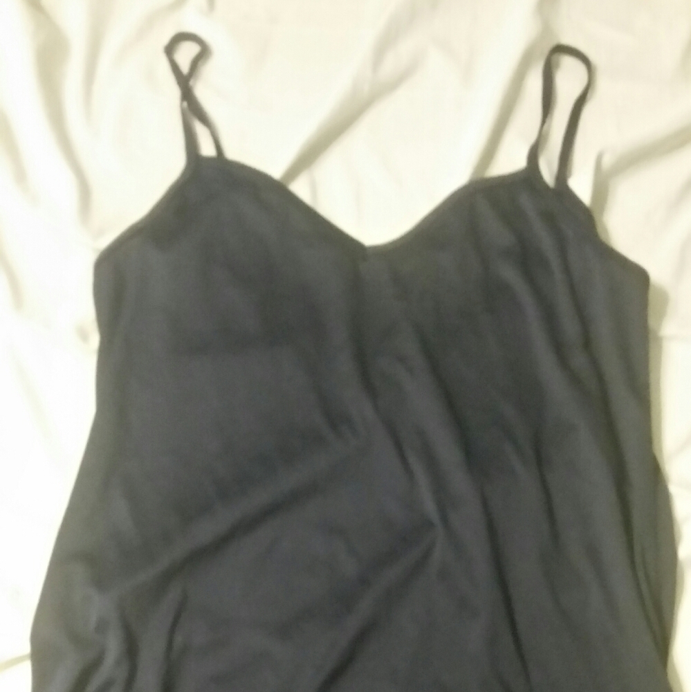 V Neck Soft Tank Top Navy